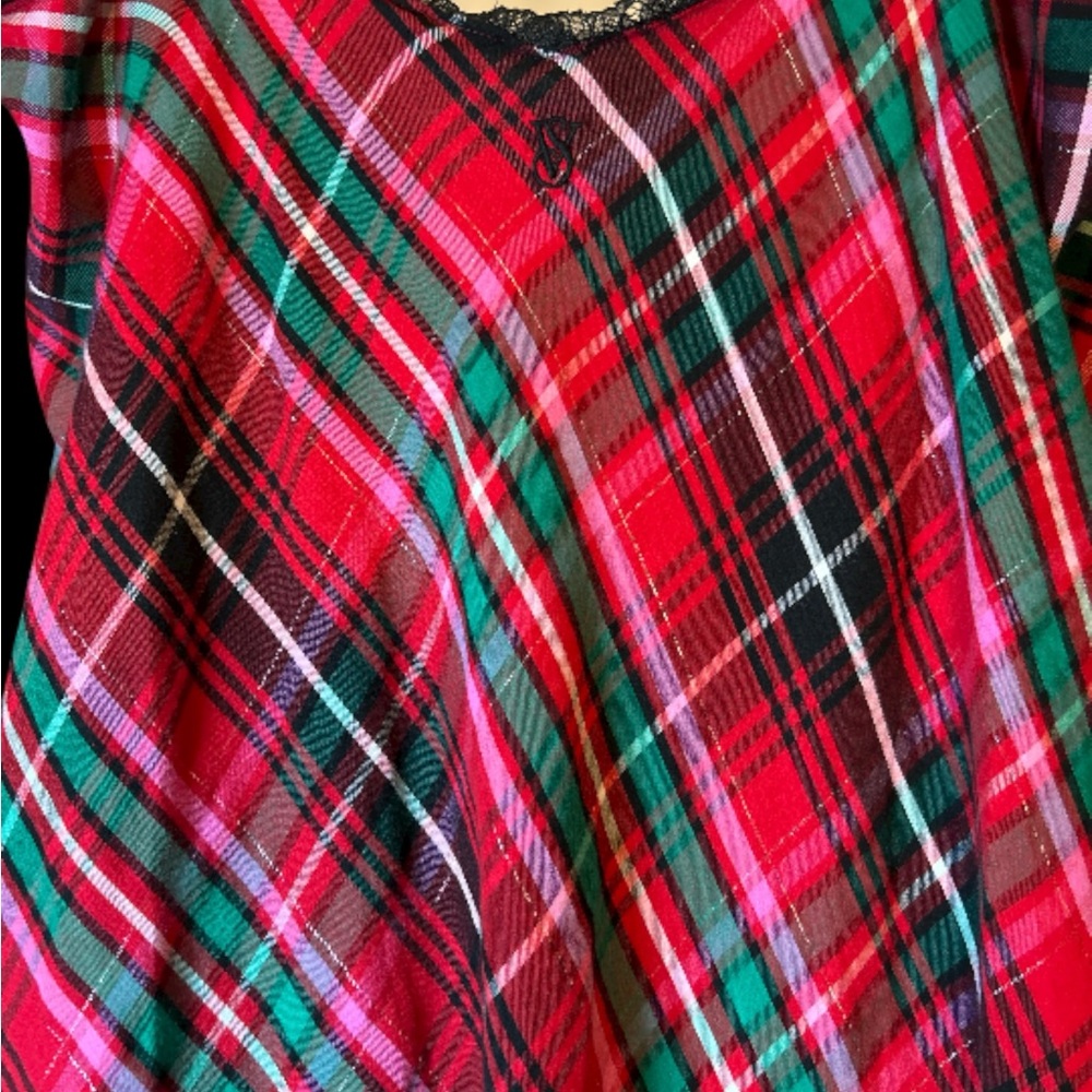 Victoria Secret Plaid Red and Green Women's Nightgown Size XXL - Picture 4 of 5
